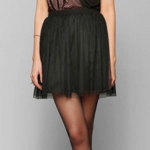 Urban Outfitters black tulle short skirt